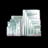 Transparent self-adhesive bag