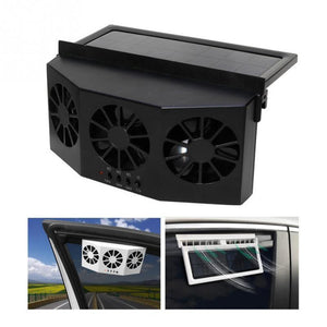 3 Cooler Car Fan Solar Energy Cooling Vent Exhaust Portable Safe Auto
