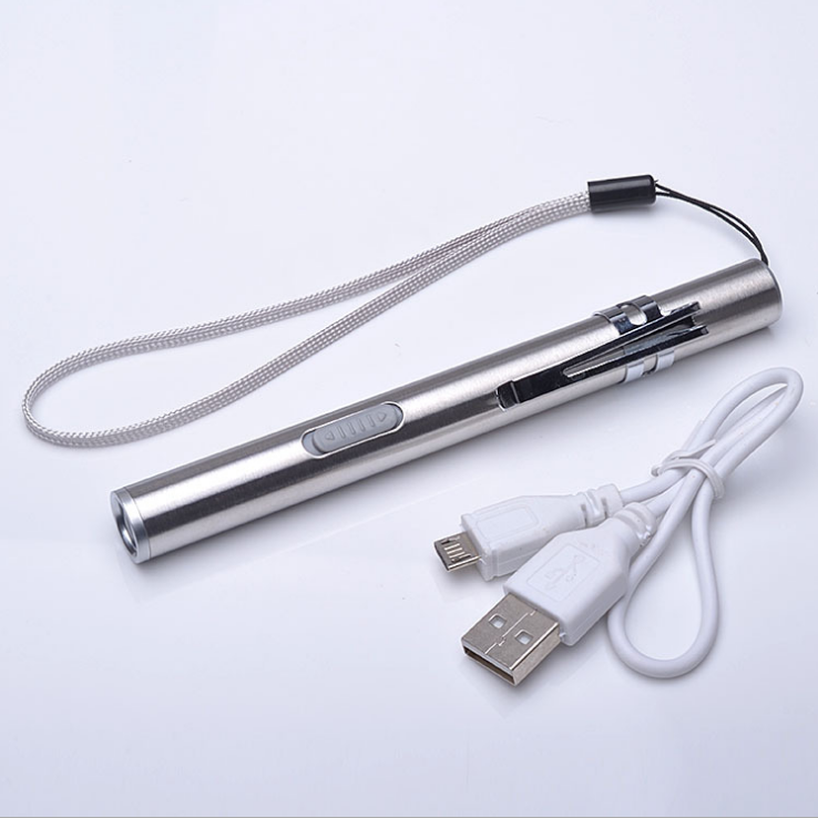 Led mini moon light flashlight USB charging interface portable long-range flashlight