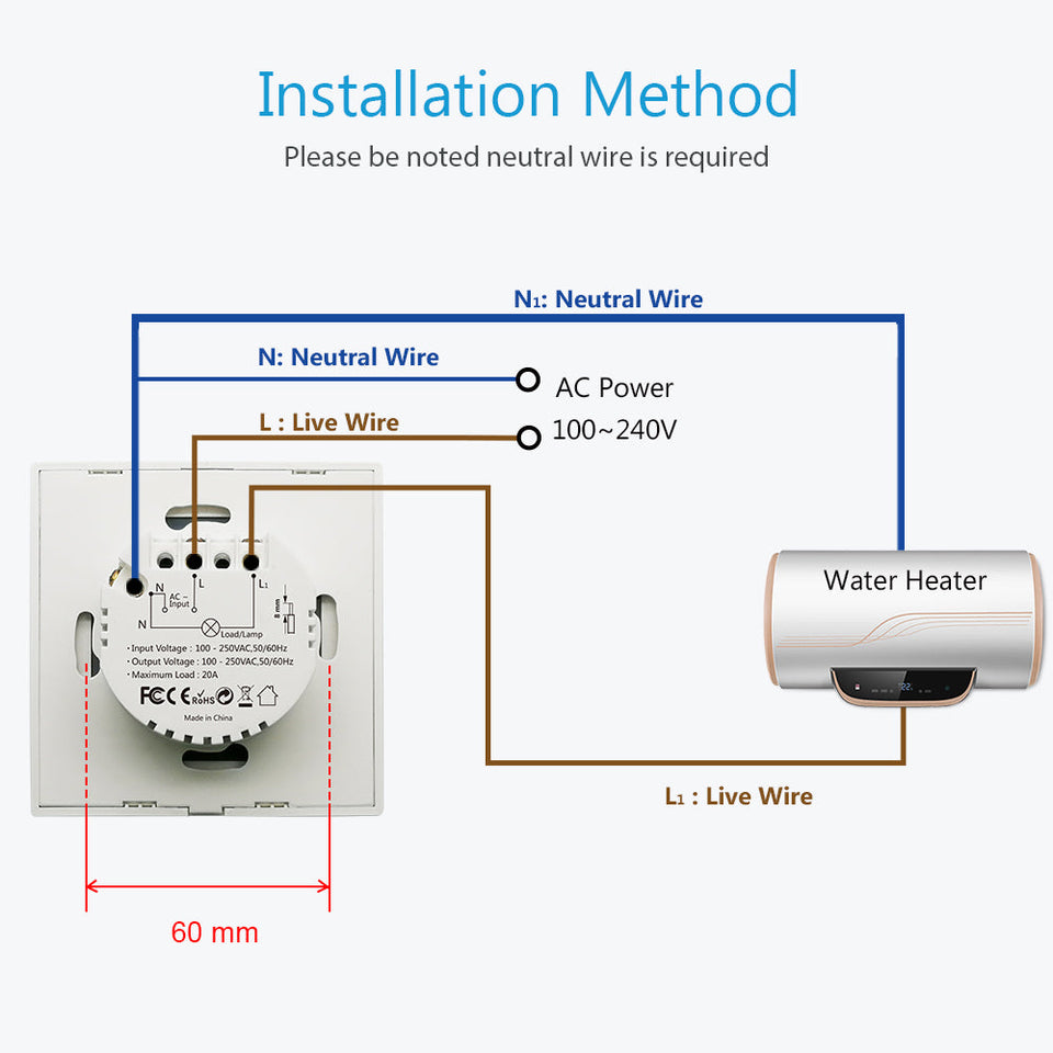 WiFi Boiler Water Heater Switch
