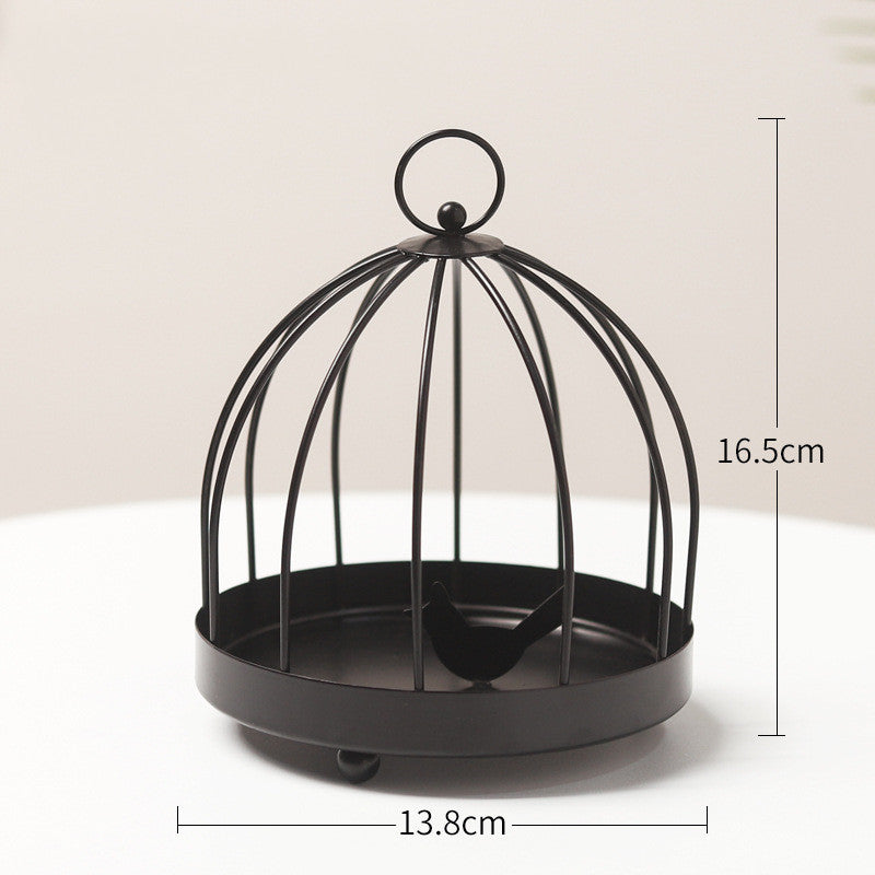 Creative Birdcage Shape Mosquito Coil Holder Nordic Iron Mosquito Repellent Incense Burner For Indoor Home Bedroom Hotel Decor