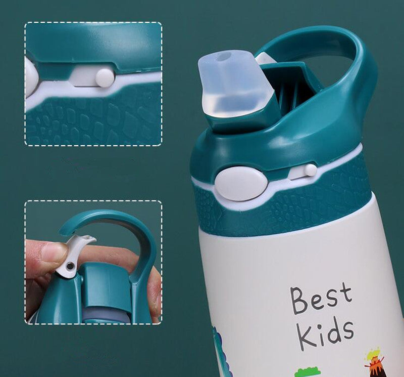Children's Stainless Steel Thermo Cup With Straw