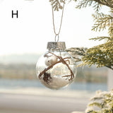 New Year Christmas Tree Ornaments Decorations Gold Powder Bright Painted Mixed Plastic Balls