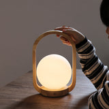 Dimmable Bedroom Bedside Glass Portable Table Lamp