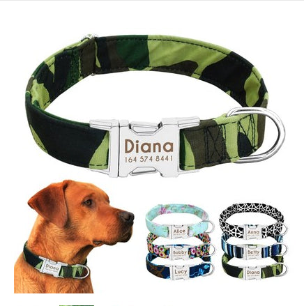 Pet Supplies Dog Collar High Reflective Durable Comfortable Breathable Adjustable Night Reflection