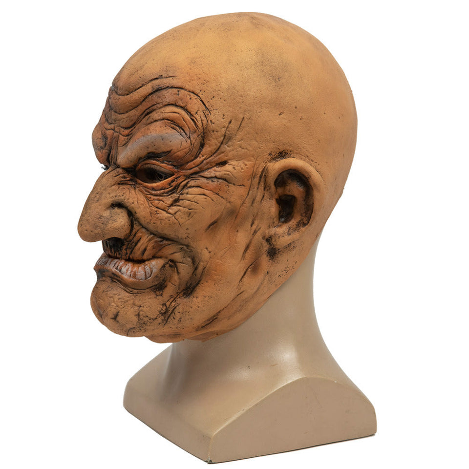 Old Bald Man Halloween Party New Latex Mask Funny Horror Cosplay Masks Props