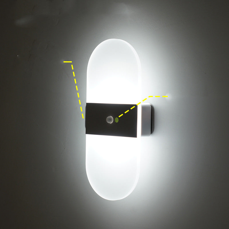 Magnetic Rechargeable Wall Lamp Simple Bedroom Bedside Lamp