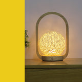 Dimmable Bedroom Bedside Glass Portable Table Lamp