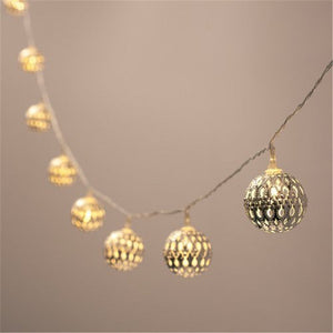 LED Fairy Garland Hollow wrought iron Ball