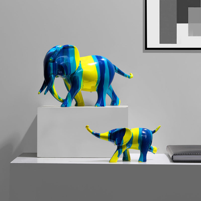 Elephant Decoration Resin Light Luxury Creative Living Room