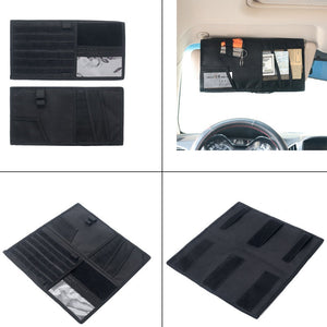 Vehicle Visor Panel Truck Car Sun Visor Organizer CD Bag Holder Car Styling Hunting Accessories