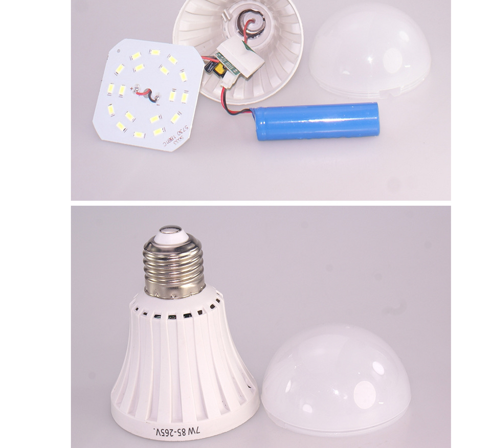 Household led emergency light bulb magic light bulb when it is bright 7W intelligent emergency bulb light energy saving LED bulb