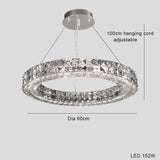 Light Luxury Style Crystal Chandelier Modern Simple Led