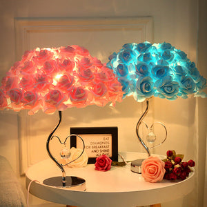 Rose Heart-shaped Table Lamp