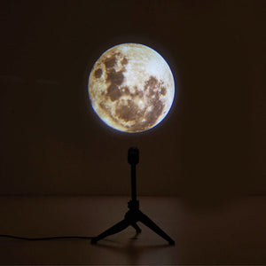 2 In 1 Star Projector Earth And Moon Projection Lamp 360 Rotating Bracket USB Led Night Light For Bedroom Decoration