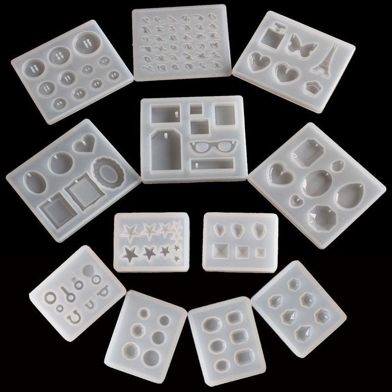 Crystal drop gel silicone mold