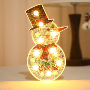Christmas Decoration Snowman Christmas Tree DIY LED Lamp