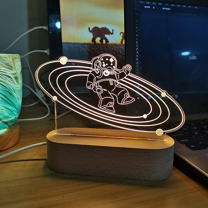 Custom Spotify Note Night Light 3D Dimmable USB Power Customized Colrful Photo Home Decor Festival Gift