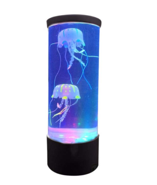 LED Jellyfish Night Light USB Charging Children Night Lamp Color Changing Relaxing Desktop Table LED Lamps Kids Christmas Gift
