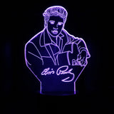 Rock singer Elvis Presley 3D night light creative gift led light