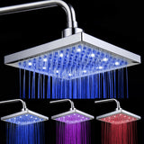 Luminous color changing shower head