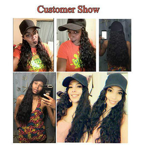 Wig female long curly hair water ripple long hair
