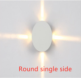Modern simple square round LED aluminum wall light