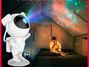 Small Night Light Starry Laser Atmosphere Projection Lamp Astronaut Ornaments