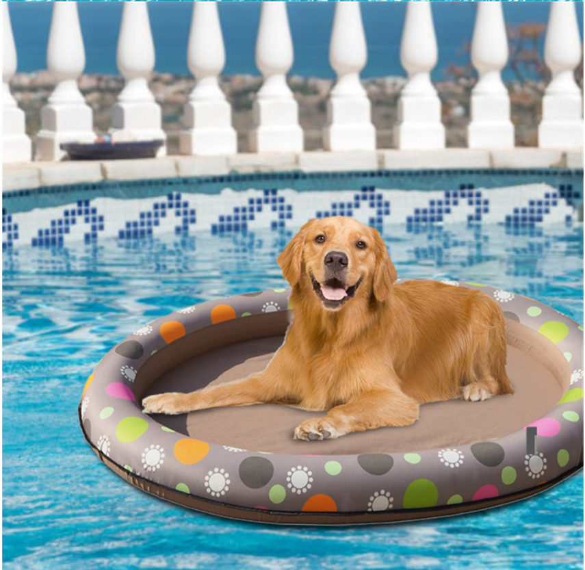 Dog Swimming Pool Inflatable Hammock Pets Pool Floating Bed Spring Summer Swimming Ring