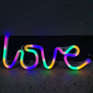 Love Shape Creative Trunk Proposal Decoration Christmas Atmosphere Party Lights