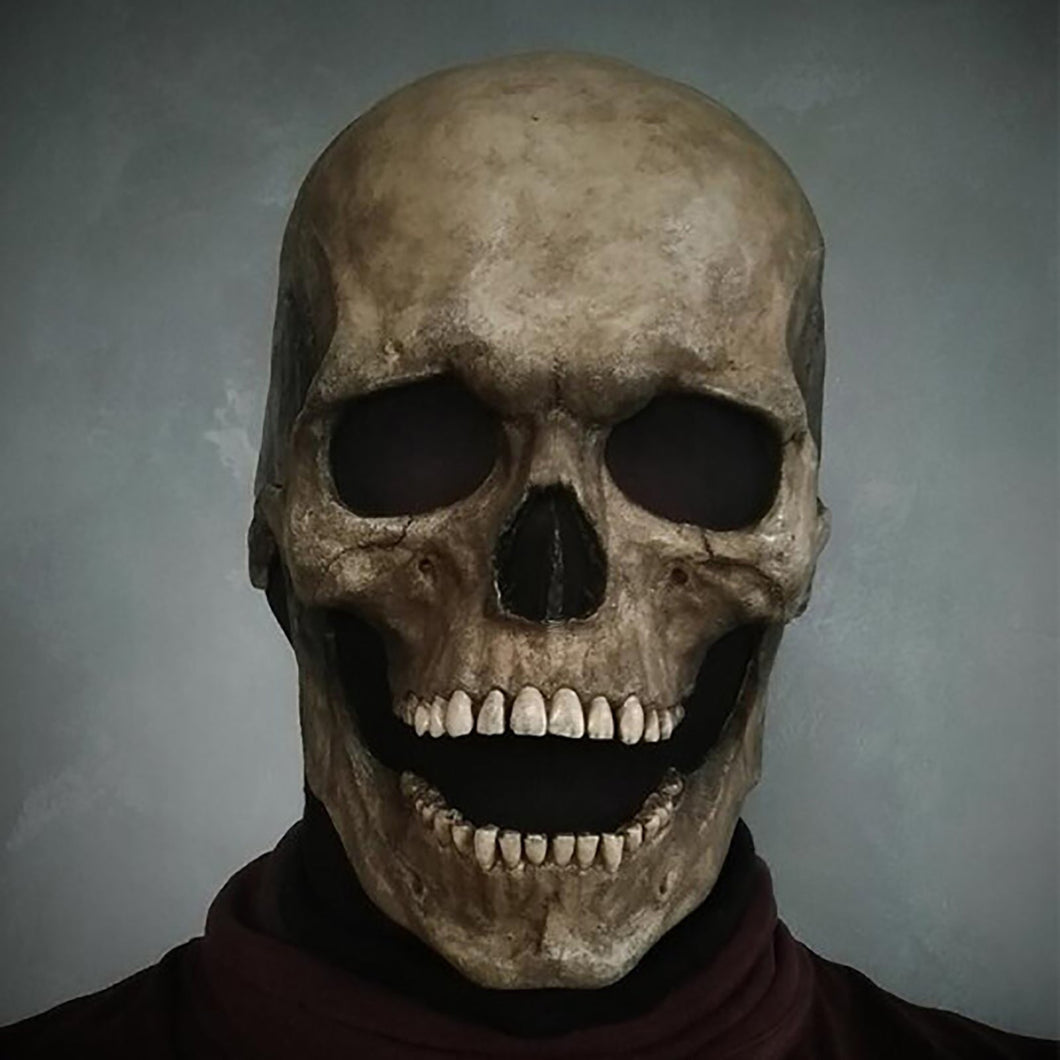Halloween Movable Mouth Skull Mask Helmet Mouth Movable Skull Full Head Skull Mask