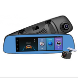 Cross border special supply for new 8 inch crane recorder 4G cloud mirror 1080P HD Android rear view mirror driving record