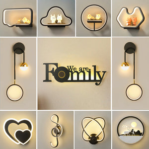 Wall Lamp Bedroom Modern Minimalist Creative Background