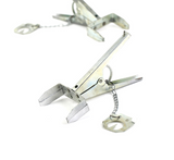 Anti-rust galvanized silver mole clip/tool