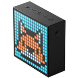 Bluetooth Portable Speaker with Clock Alarm Programmable LED Display for Pixel Art Creation Unique Gift