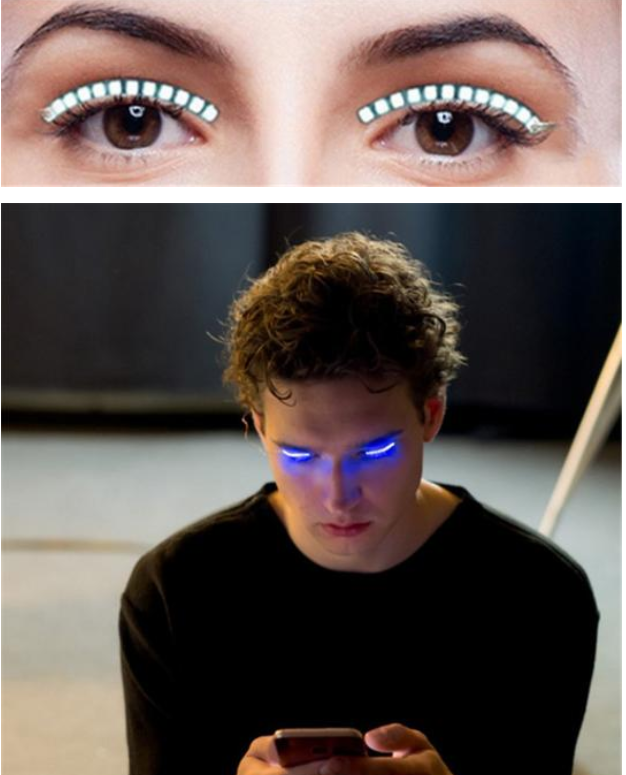 LED Light False Eyelashes Waterproof Charming Eyelashes