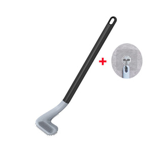 Household Silicone Non-dead Corner Toilet Cleaning Brush