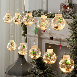 Curtain Lights Decorate Christmas Tree Pendants