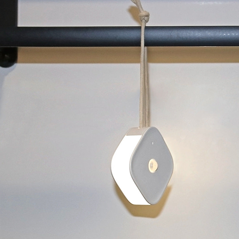 LED Night Wall Lamp Motion Sensor Human Induction Light USB Rechargeable