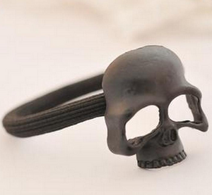 European and American accessories punk solid metal bone skull skull skull hair rings