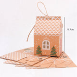 5PCS House Shape Xmas Tree Cookie Bags
