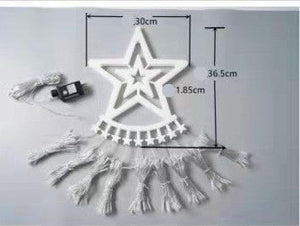 LED Five-pointed Star Waterfall Light To Decorate The Courtyard Outdoor