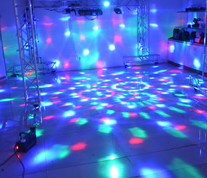 D 9 Color USB Bluetooth Sound Control Music Magic Ball DJ Stage Light