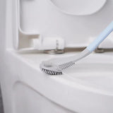 Household Silicone Non-dead Corner Toilet Cleaning Brush