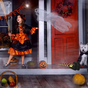Halloween Creative Art Decoration Prosthesis Witch Leg Garden Decoration