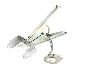 Anti-rust galvanized silver mole clip/tool