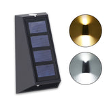 Solar Garden Courtyard Household Waterproof Up And Down Glow Outdoor Decoration Wall Lights