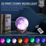 LED USB Star Galaxy Moon Lamp Stand Remote 3D Bedroom Night Light USB LED Earth Planet Lamp
