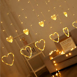 Christmas Curtain Room Led Decoration Love Lamp