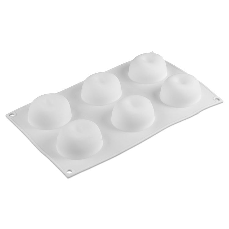 Silicone Fondant Mold For 6 Apples French Mousse Cake